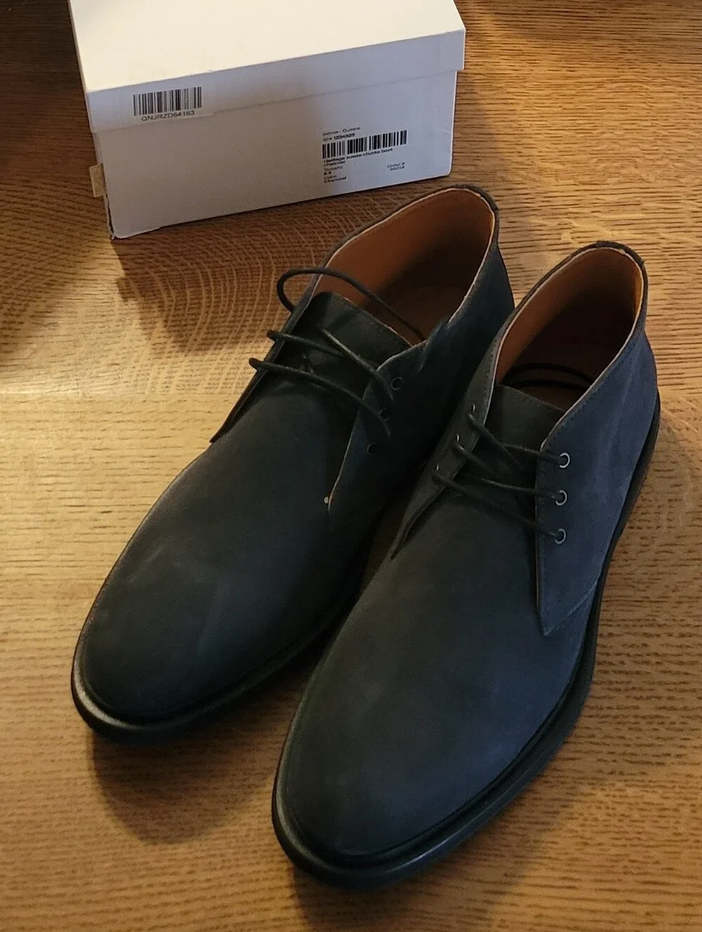 Quince Heritage Suede Chukka Boot - Charcoal